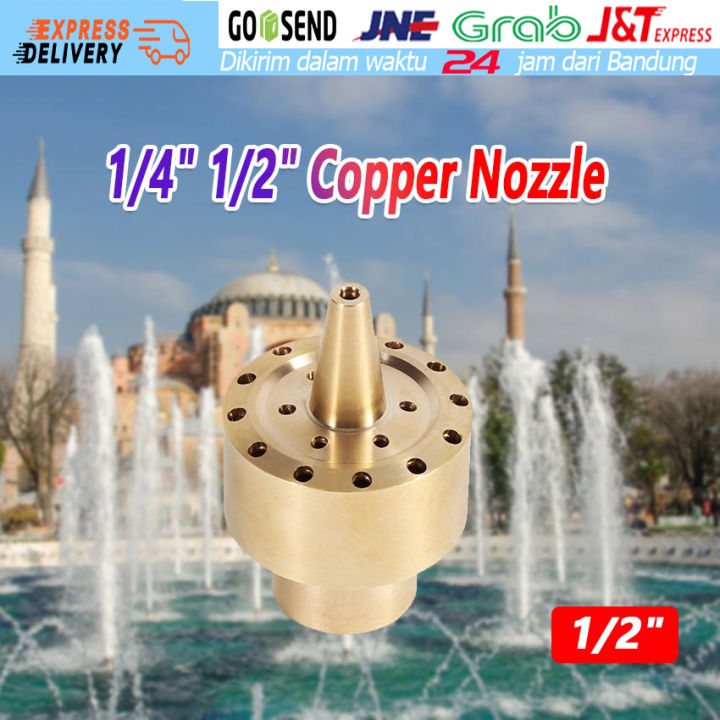 Nozzle Air Mancur Tipe Kolom 1/4 1/2 Inci Warna Brass Lazada Indonesia