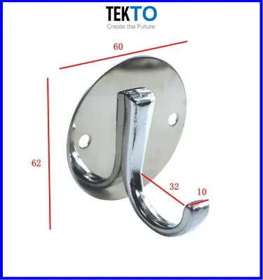 Móc inox đơn loại xịn móc treo tiện lợi thẩm mỹ- FULL ỐC VÍT-093