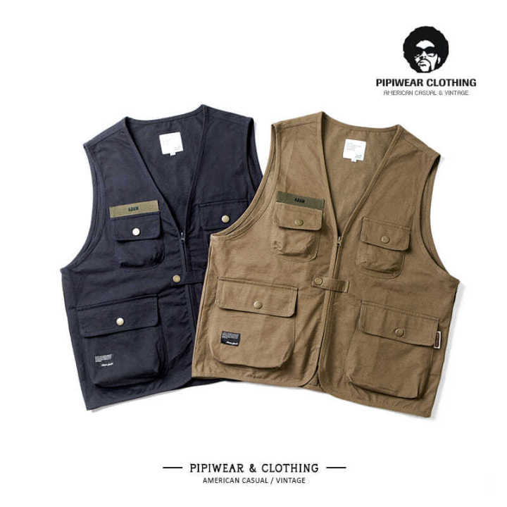 Summer Outdoor Men's And Women's Mesh Cargo Vest Multi-pocket