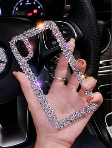 Compatible with iPhone 11 12 13 14 14 15 Pro Max 14 Plus 7 8 Plus XS MAX XR X XS Case Luxury Crystal Glitter Bling Sparkly Diamond Pattern Camera Lens Protection Clear Soft Shockproof Cover Phone Case