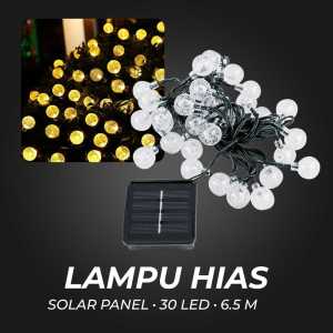 Lampu Hias Dekorasi String Solar Panel 30 LED 8 Mode 6.5M - 896 / Lampu hias LED / Lampu hias pohon natal / Lampu hias rumah / lampu hias cafe / lampu hias luar rumah / lampu solar panel / lampu LED