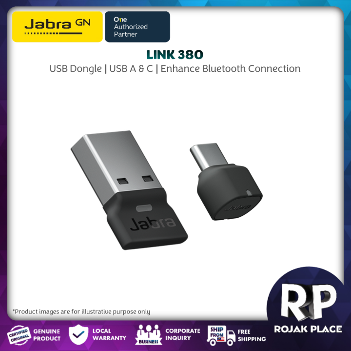 Jabra Link 380 USB Adapter Dongle Bluetooth Connection Enhancer