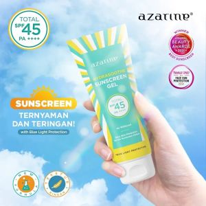 AZARINE Sunscreen Hydrashoothe Gel SPF 45 PA++ 50ml Ori Bpom