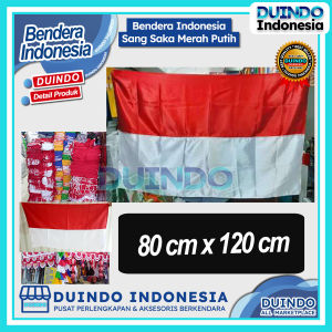 Duindo - CUCI GUDANG  Bendera Merah Putih 80 x 120 Standar Rumah Bendera Indonesia Kantor Lapangan