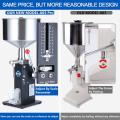 5-50ml manual filling machine Peanut butter paste filling machine Liquid paste filling machine Edible oil filling machine. 