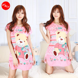 KM Women Cartoon Printed Ready Stock Mini Night Dress Sleep Wear Collection [PJ19519]