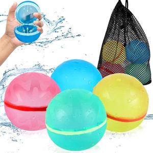 Reusable Water Splash Balls Water Balloons Absorbent Ball Pool Beach Play Toy Pool Party Favors Kids Water Games