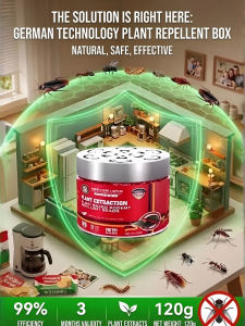 Indoor Household Pest Repellent Magic Box Cockroach Rodent Repellent Box Anti Mouse Gel Plant Formula Deratization Cream Safe Non-toxic