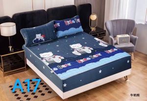 ที่นอนเสริมใย ผ้าปูที่นอนกันไรฝุ่น เสริมใย360องศา มี 3 ขนาดให้เลือกได้เลยจ้า  3.5 ฟุต/ 5ฟุต / 6 ฟุต/ ผ้าคลุมเตียง หนานุ่ม ระบายอากาศได้ดี น้ำหนักเบา ลายดอกไม้ ซักเครื่องได้