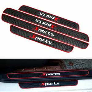 scope Rubber Door Sill Cover Scuff Plate Cover For Car Door Sills High Quality Material Long-Lasting Protection Scratch-Resistant 3T7R1