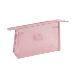 LAPBR Di động Túi lưới đựng đồ trang điểm cầm tay Trọng lượng nhẹ Hình vuông Túi đựng đồ vệ sinh cá nhân Thường ngày Sức chứa lớn Hộp đựng mỹ phẩm Lưu trữ cáp dữ liệu