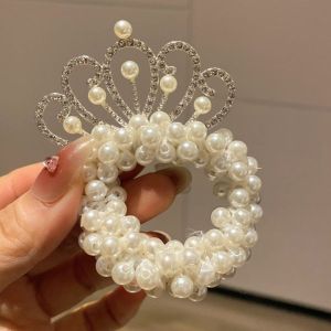 ALENADAY - Ikat Rambut Mutiara Anak Gaya Korea Mahkota Princes  ACC30