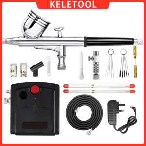 Double action air brush set 0.3mm air brush spray set with air compressor nail enhancement model painting decoration