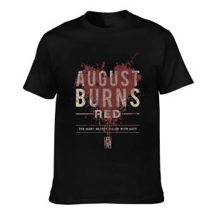Cheap Sale 100% Cotton Funny Tee August Burns Red Hearts Filled Licensed Mens Short Sleeve T-shirt