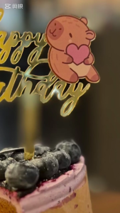 5 cái capybara bánh chúc mừng sinh nhật toppers cupcakes trang trí động vật hoạt hình trang trí tiệc sinh nhật cho trẻ em và người lớn