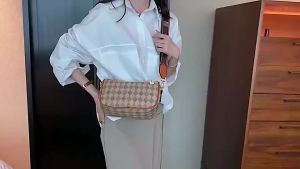 Danlu Sling Bag for Women Bags Classic PU Leather Shoulder Bag Crossbody Korean ins Fashion