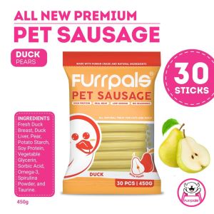 Furrpals Premium  Sausage Real Meat Food Topper Cat Dog Treat 30pcs pack Apite Booster