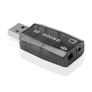 USB Adapter HFR8103 Chipset USB to 3.5mm Microphone Channel Direct 3D StereoSound