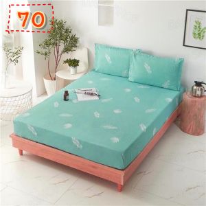 🎁💕ชุดผ้าปูที่นอน Da1 ลาย 70 แบบรัดรอบเตียง ขนาด 3.5 ฟุต 5 ฟุต 6 ฟุต พร้อมปลอกหมอน 3 in1 เตียงสูง10 นิ้ว  ไม่ลอกง่าย ไม่มีรอยต่อ ย