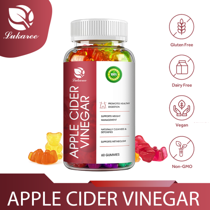 LUKAREE Apple Cider Vinegar Gummies Support Boost Immune System Reduce