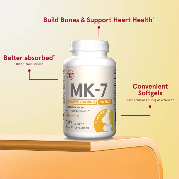 MK-7 Soft Capsules Build Strong Bones - Dietary Supplements Support ...