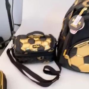 【Fast Shipping】Smiggle Backpack Golden Football School Bag
