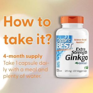 Viên Uống Bổ Não Hỗ Trợ Cải Thiện Trí Nhớ Doctor’s Best Extra Strength Ginkgo Biloba 120 Mg 120 Viên - - Giảm nguy cơ hình thành cục máu đông giảm tắc nghẽn mạch máu.  - Chống oxy hóa giúp bảo vệ não khỏi tác động của gốc tự do giảm nguy cơ suy giảm tr