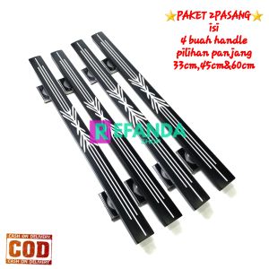 paket 4buah tarikan handle gagang  pull pegangan pintu rumah minimalis pilihan panjang 33cm 45cm dan 60cm bahan stainless steel anti karat untuk pintu depan dan kamar model geser dan tarik