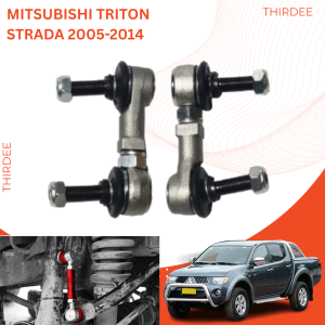 Mitsubishi Triton Strada 2005-2014 Front Adjustable Sway Bar Link Heavy Duty Stabilizer Link Suspension Lift Upgrade Anti Body Roll Correction 4x4 Offroad Accessories Auto Replacement Parts High Quality Front Assembly