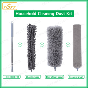 หดด้ามยาวเครื่องดูดฝุ่นโซฟาชั้นกำจัดฝุ่นกล้องส่องทางไกลจับไร Gap ใช้ในบ้านยืดไมโครไฟเบอร์แปรงแปรง