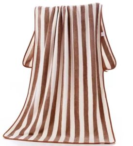 COD HANDUK MANDI DEWASA QUICK DRY MICROFIBER BULU GARIS LEMBUT UKURAN 70x140cm SUPER SERAP AIR