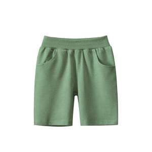 2024 Summer Boys Girls Car Solid Shorts 100% Pure Cotton High Quality Children Sports Casual Half Pants for Ages 1-9 Kids