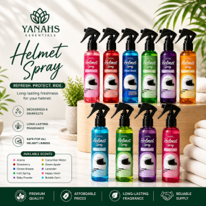 100ml Helmet Spray Freshener Deodorizer with Antibacterial Aromatic Scents