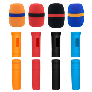 Microphones Handle Sleeve Protections Set with Noise Reducing Foam for Concerts and Weddings