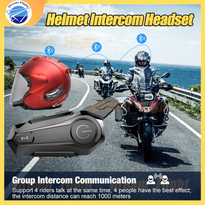 🇵🇭 Motorcycle Bluetooth Helmet Intercom Universal Pairing Waterproof