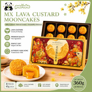 Hongkong Maxims Lava Custard MooncakeMade with French butter it has a wonderful aromaHoliday Premium 8pcs Gift Box