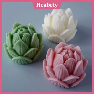 Heabety Khuôn silicon nến thơm khuôn silicon xà phòng hình hoa sen 3D Tự làm