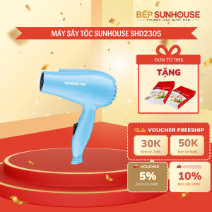 MÁY SẤY TÓC SUNHOUSE SHD2306 - Công suất 1200W 3 chế độ gió Tự ngắt khi quá nhiệt