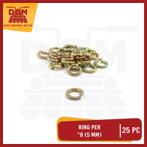 Ring Per "8 5mm Per Pak Isi 25 Pcs (PSP) Reng Pir Plat Plate Kunci 8 Diameter Dalam 5mm Diameter