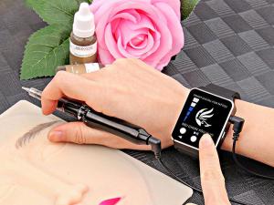 Wearable PMU Machine Pen For Tattoo Micropigmentation Semi Permanent Makeup Eyebrows Lip Eyeliner - Intelligent Watch Type Controller with Ergonomic Pen-Style Design