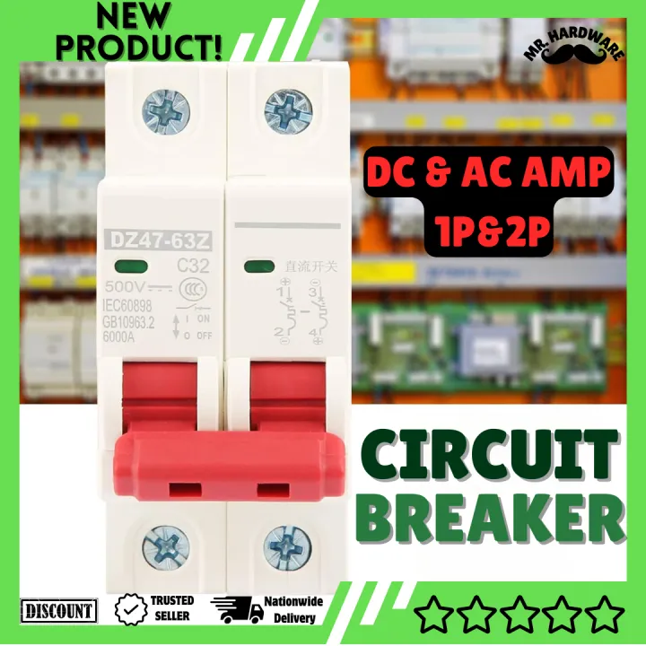 AC & DC Miniature Circuit Breaker Solar Mini Circuit Breaker Battery ...