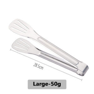 304 Stainless Steel BBQ Tongs Heat Resistant Non Slip Grill Clip for Meat Bread Kitchen Accessory