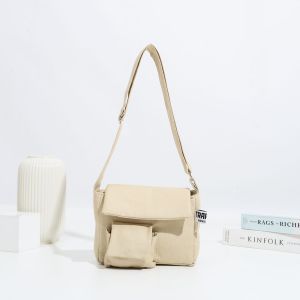 Trapicis - Tas Selempang & Bahu Wanita Mini Tas Bahu Slingbag Kanvas Polos