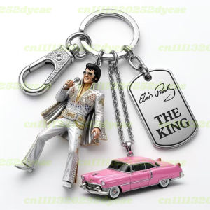 King of Dance Michael Jackson Keychain Handmade Key Ring Holder Pendant new