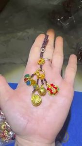 Dây móc khoá Kim Loại  May Mắn Và Phước Lành Phong Cách Trung Hoa