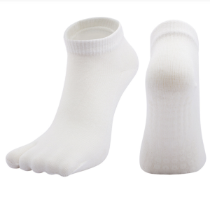 Kaos Kaki Jempol Yoga Pendek Mata Kaki Wanita Gel Anti Slip Toe Socks