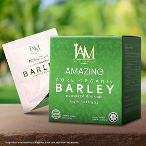 Trending Now Ph l IAM Amazing Pure Organic Barley Juice Grass Powder from Australia Certified Original Herbal Food Supplement by Maritoni Fernandez IAM Worldwide (with freebies)  l Official Store