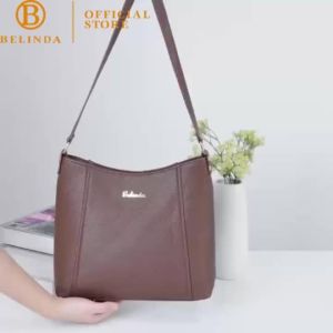 BELINDA Shoulder Bag For Woman Large Capacity Leather Korean Fashion Office Ladies Bucket Bag AC509