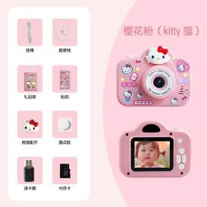 Sanrio Mini Digital Camera Cartoon Cinnamoroll Melody Kitty Kids Camera Mini Toys HD 2000W Video Recording Educational Toy
