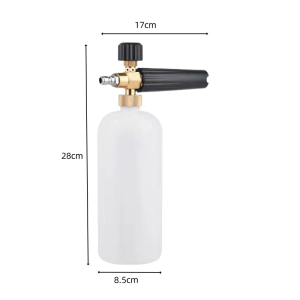 1/4" Quick Release Foam Bottle 1L Spray Bottle High Pressure Foam Sprayer For Car Cleaning